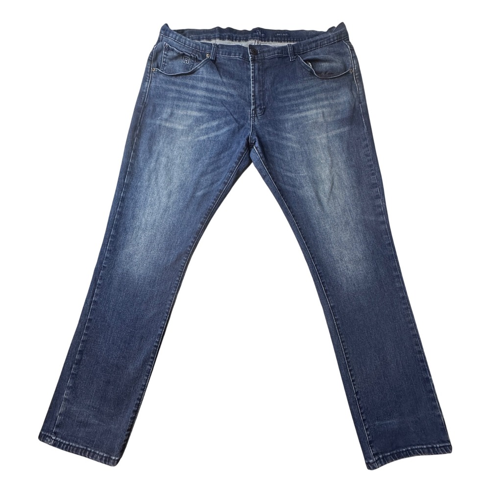 Michael Strahan Jeans Mens 40x32 Blue Slim Fit Denim Stretch Casual Comfort